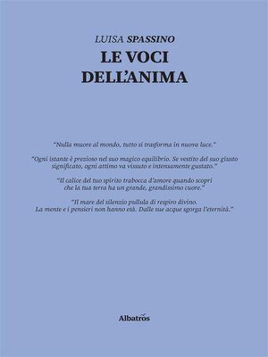 cover image of Le voci dell'anima